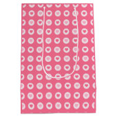 Modern Roze Collectie van de Heart Love Medium Cadeauzakje (Achterkant)