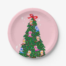 Modern Roze Cowgirl Westerne kerst