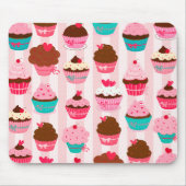 Modern roze cupcakes Girly Muismat (Voorkant)