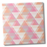 Modern Roze Driehoek Patroon Tegeltje<br><div class="desc">Deze levendige print is perfect voor dagelijks gebruik om kleur toe te voegen, of wanneer u op zoek bent naar iets een beetje anders. Pijlen of driehoeken zijn tinten van roze en sinaasappel. U kunt de achtergrondkleur wijzigen om deze tegel aan te passen zodat deze er heel anders uitziet! Of...</div>