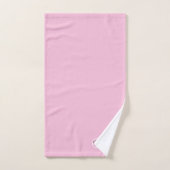 Modern roze ellegant monogram script bad handdoek (Handdoek)