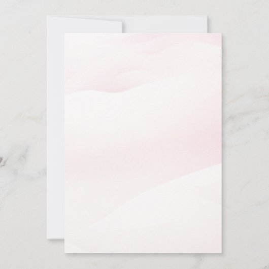 Modern Roze en Blauw Spaans Geslacht Onthullen Kaart (Achterkant)