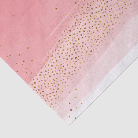Modern Roze en Gold Tissuepapier (Detail)