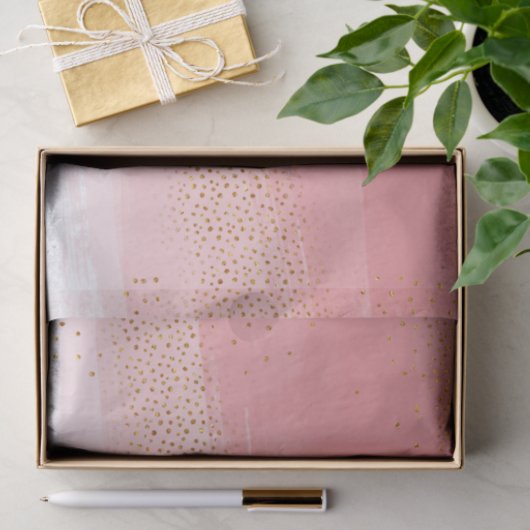 Modern Roze en Gold Tissuepapier (Geschenk)