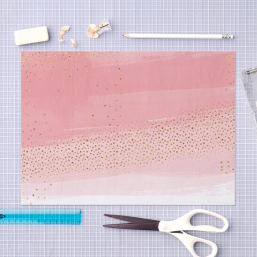 Modern Roze en Gold Tissuepapier (Craft)