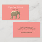 Modern Roze en Gold Visitekaartje (Voorkant / Achterkant)