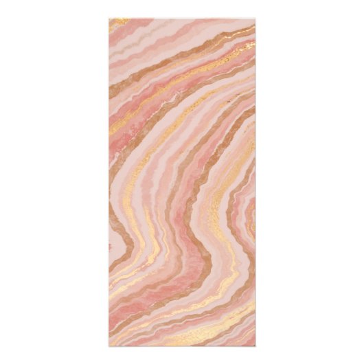 Modern roze en goud Abstract Elegant Reclamekaart (Achterkant)