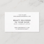 Modern roze en goud geometrisch kleurenblok mozaïe visitekaartje (Achterkant)