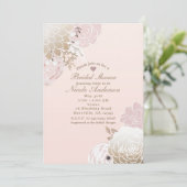 modern roze en goudvlies Vrijgezellenfeest Kaart (Staand voorkant)