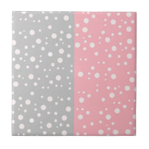 Modern roze en grijs decor | decoratief vierkant