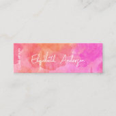 Modern Roze en Sinaasappel Afstuderen Student Afst Contactkaartje (Voorkant)