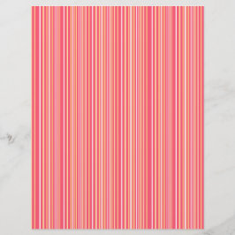 Modern roze en Sinaasappel gestreepte plakboekpapi