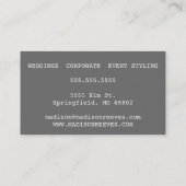 Modern Roze en Witte Vetgedrukte Strepen Visitekaa Visitekaartje (Achterkant)