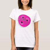Modern roze en zwart kiezen voor Joy T-Shirt (Voorkant)