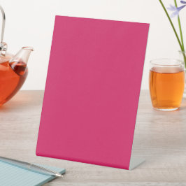 Modern roze evenementen welkomstbord reclamebord met voetstuk