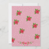 Modern Roze Feestelijke Kleurrijke Eet Drink & Wee Kaart (Achterkant)