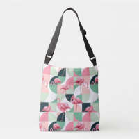 Modern roze flamingo Geometric Girly Chic Pattern