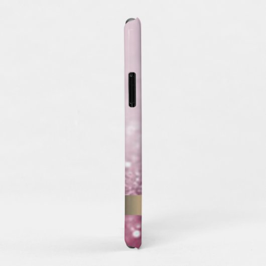 Modern roze flamingo Glitter Bokeh - Gepersonalise Case-Mate iPhone Case (Achterkant/rechts)