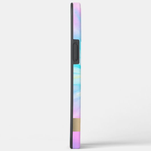 Modern roze flamingo Tie Dye Case-Mate iPhone Case (Achterkant / Rechts)