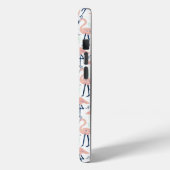 Modern roze flamingo's monogram Case-Mate iPhone case (Achterkant / Links)
