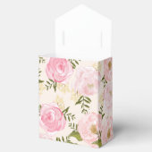 Modern  Roze Floral - Aangepast huwelijk Bedankdoosjes (Geopend)