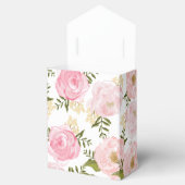 Modern Roze Floral - Aangepast huwelijk Bedankdoosjes (Geopend)