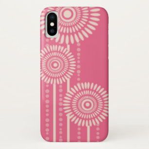 Modern roze Floral Pattern Case-Mate iPhone Case