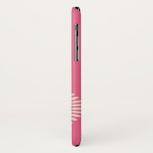 Modern roze Floral Pattern Case-Mate iPhone Case (Achterkant/links)