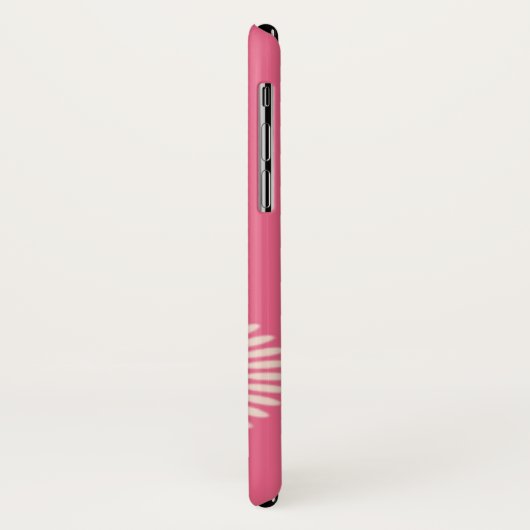 Modern roze Floral Pattern Case-Mate iPhone Case (Achterkant/links)