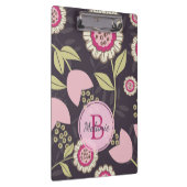 Modern roze Floral Tulip Patroon op maat Klembord (Rechts)