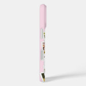 Modern roze fotocollage monogram Case-Mate iPhone case (Achterkant / Rechts)