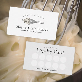Modern Roze Gardeer Loyalty Visitekaartje