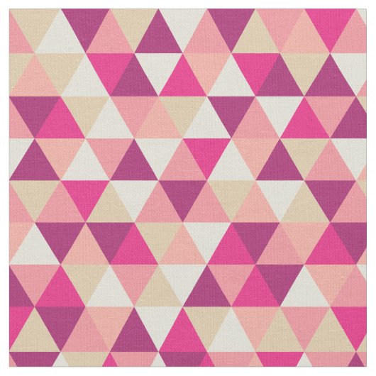 Modern roze geometrisch | Stof (Close Up)