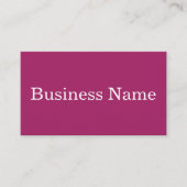 Modern roze Gepersonaliseerd op maat Visitekaartje (Voorkant)