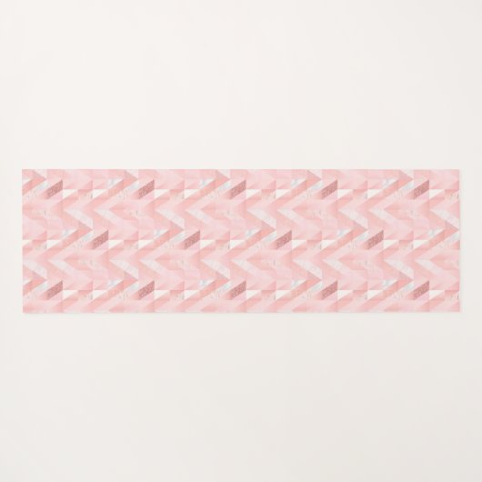Modern roze gepersonaliseerd yogamat (Achterkant (horizontaal))