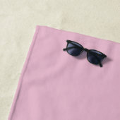 Modern roze gepersonaliseerde monogram naam - strandlaken (In situ)