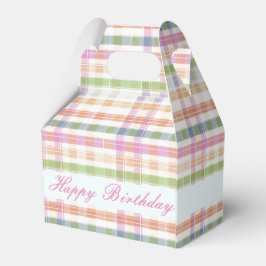 Modern roze geplateerd patroon bedankdoosjes