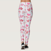 Modern roze gevoel over het patroon leggings (Achterkant)
