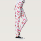 Modern roze gevoel over het patroon leggings (Rechts)