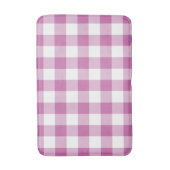 Modern Roze Gingham Plaid Patroon Badmat (Voorkant Verticaal)