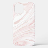Modern Roze Glitter Marmer Case-Mate iPhone Case (Achterkant)