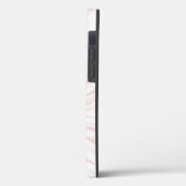 Modern Roze Glitter Marmer Case-Mate iPhone Case (Achterkant / Links)