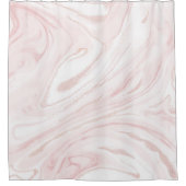 Modern Roze Glitter Marmer Douchegordijn (Voorkant)