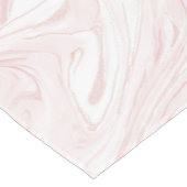 Modern Roze Glitter Marmer Korte Tafelloper (Hoek)