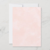 Modern Roze Goud Elegant Bloemen Baby shower Kaart (Achterkant)