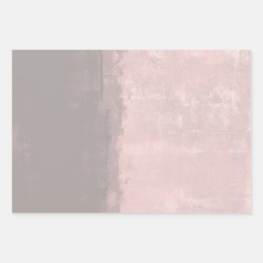 Modern Roze Grijs Mallow rustiek abstract Inpakpapier Vel (Voorkant 2)