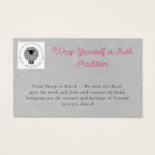 Modern Roze Grijs QR Code Visitekaartje (Voorkant)