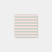 Modern roze grijze streep minimalistisch elegant post-it® notes (Voorkant)
