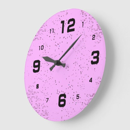 Modern roze grote klok (Hoek)