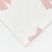 Modern roze haar boog patroon fleece deken (Hoek)